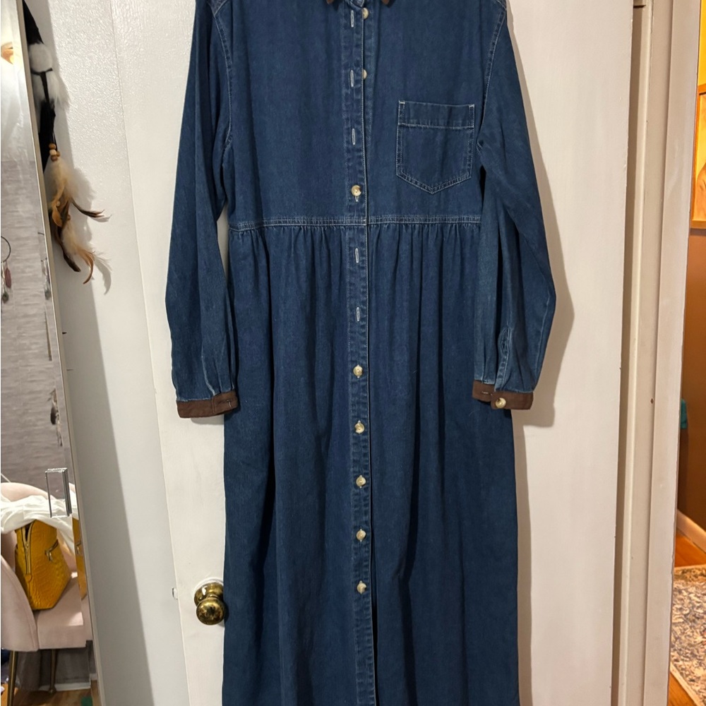 Denim Long Sleeve Dress